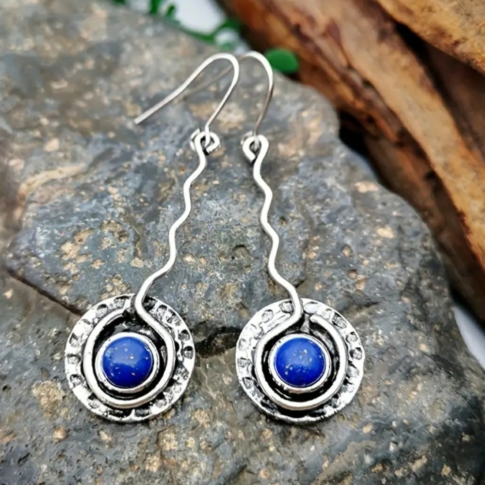 Blue Turquoise Earrings
